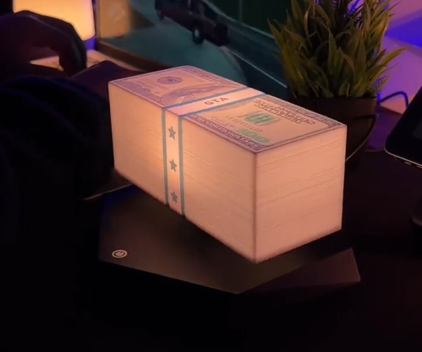 Floating Money Stack Lamp | In GTA Style | Magnetic LED Light